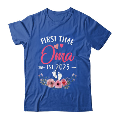 First Time Oma Promoted To Oma Est 2025 Mothers Day Shirt & Hoodie | siriusteestore