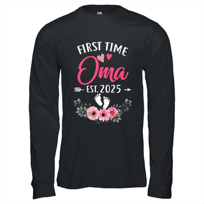 First Time Oma Promoted To Oma Est 2025 Mothers Day Shirt & Hoodie | siriusteestore