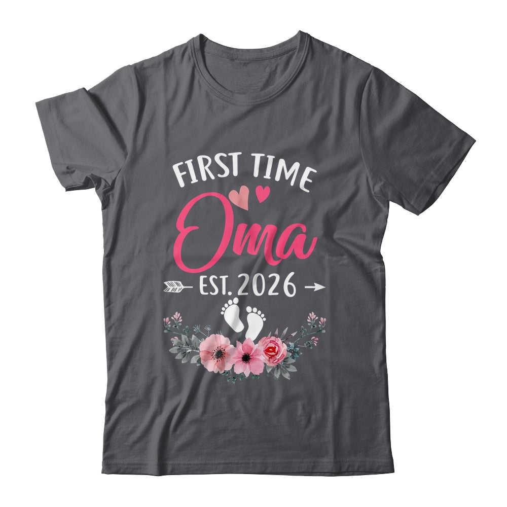 First Time Oma Promoted To Oma Est 2026 Mothers Day Shirt & Tank Top | siriusteestore