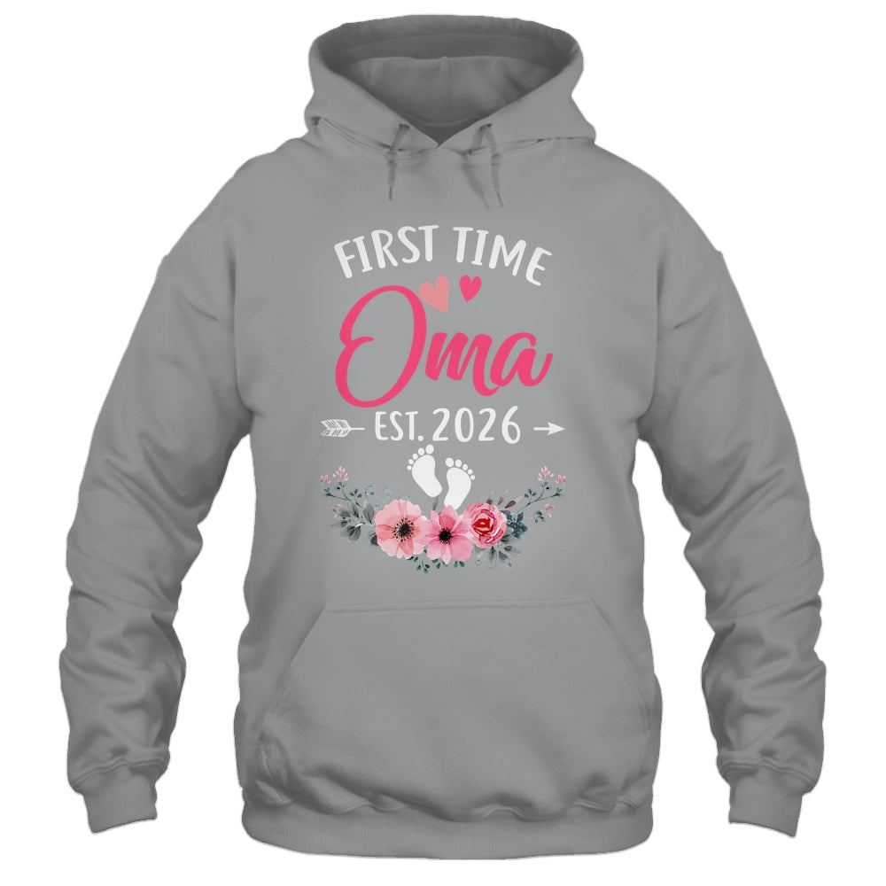 First Time Oma Promoted To Oma Est 2026 Mothers Day Shirt & Tank Top | siriusteestore