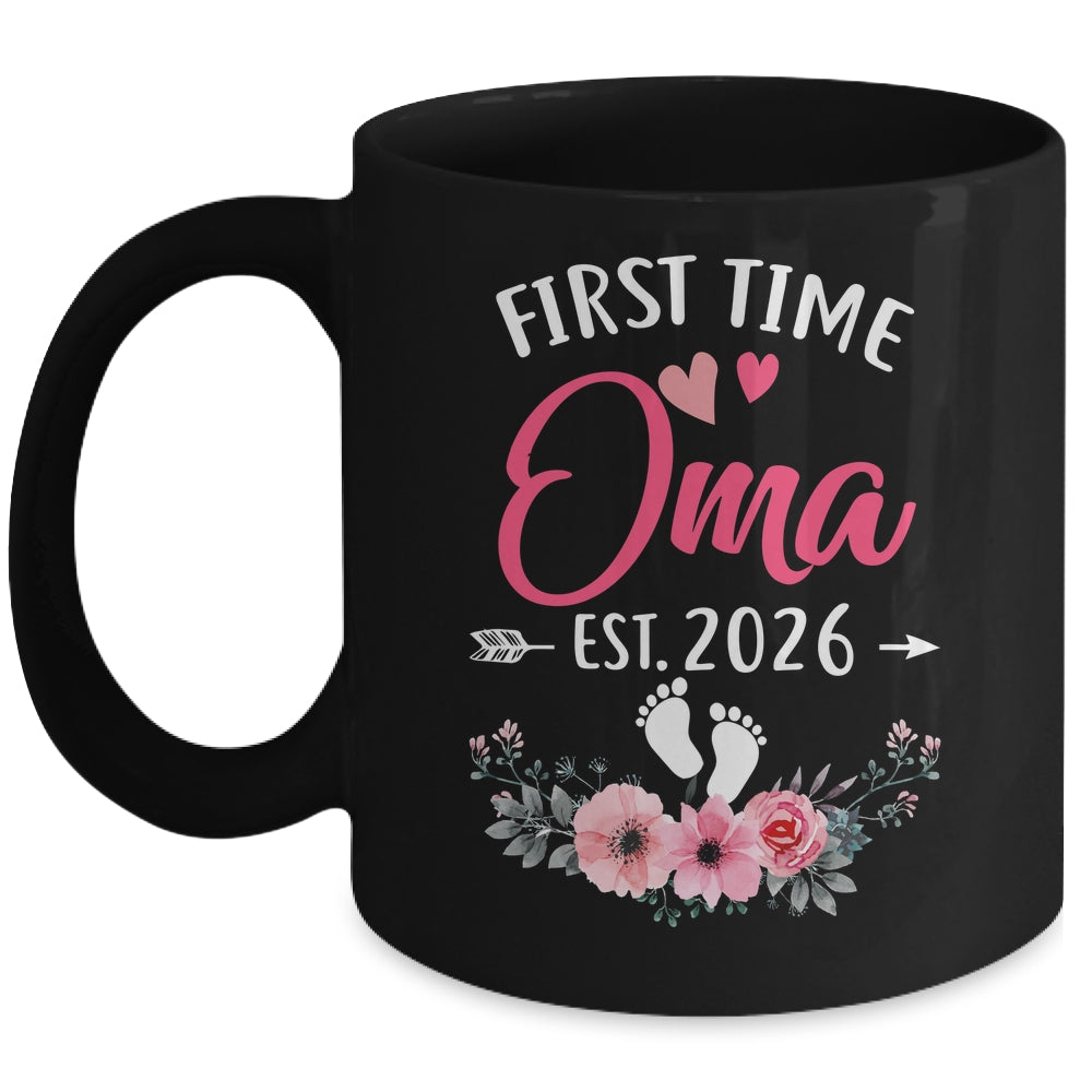 First Time Oma Promoted To Oma Est 2027 Mothers Day Mug | siriusteestore