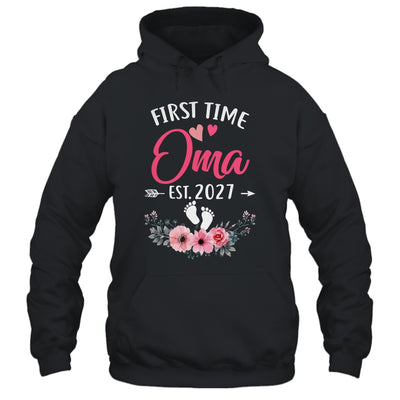 First Time Oma Promoted To Oma Est 2027 Mothers Day Shirt & Tank Top | siriusteestore