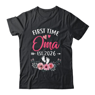 First Time Oma Promoted To Oma Est 2027 Mothers Day Shirt & Tank Top | siriusteestore