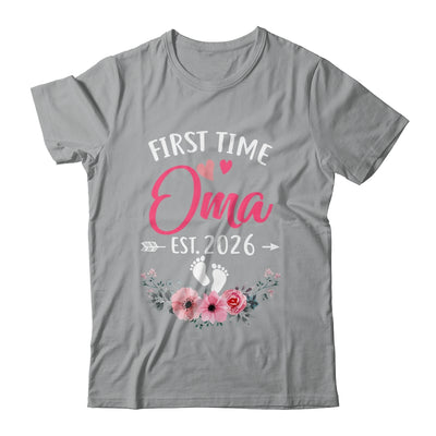 First Time Oma Promoted To Oma Est 2027 Mothers Day Shirt & Tank Top | siriusteestore