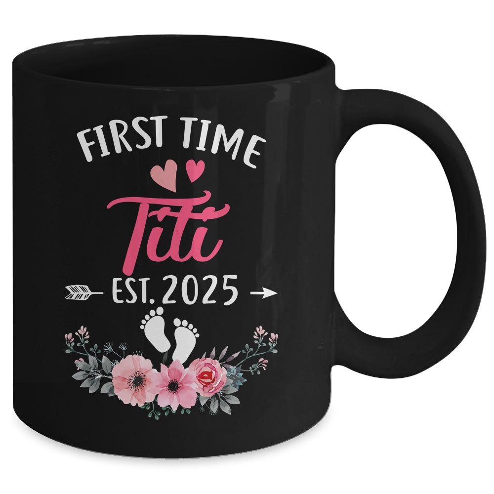 First Time Titi Promoted To Titi Est 2025 Mothers Day Mug | siriusteestore