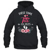First Time Titi Promoted To Titi Est 2025 Mothers Day Shirt & Hoodie | siriusteestore