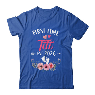 First Time Titi Promoted To Titi Est 2026 Mothers Day Shirt & Tank Top | siriusteestore
