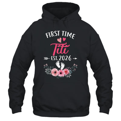 First Time Titi Promoted To Titi Est 2026 Mothers Day Shirt & Tank Top | siriusteestore
