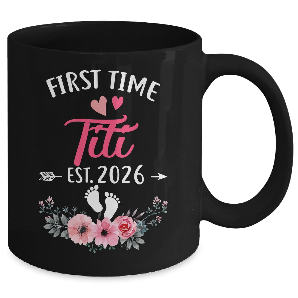 First Time Titi Promoted To Titi Est 2027 Mothers Day Mug | siriusteestore