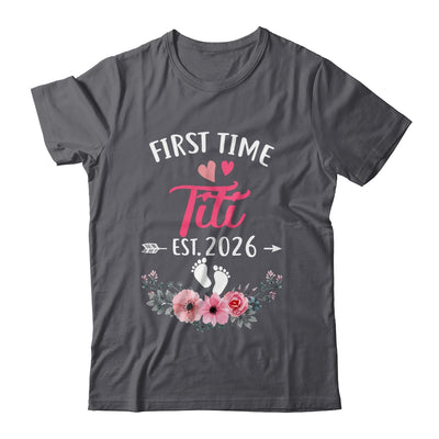 First Time Titi Promoted To Titi Est 2027 Mothers Day Shirt & Tank Top | siriusteestore