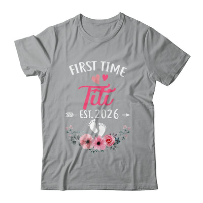First Time Titi Promoted To Titi Est 2027 Mothers Day Shirt & Tank Top | siriusteestore