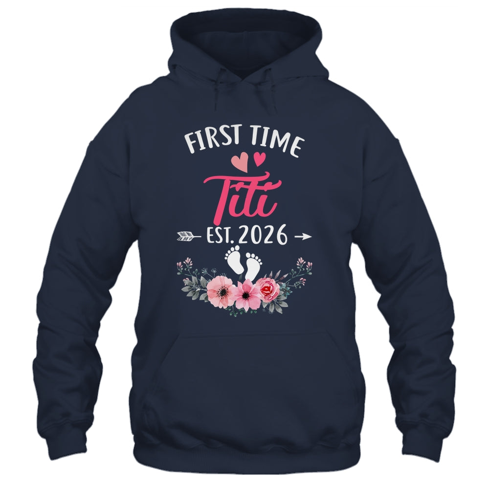 First Time Titi Promoted To Titi Est 2027 Mothers Day Shirt & Tank Top | siriusteestore
