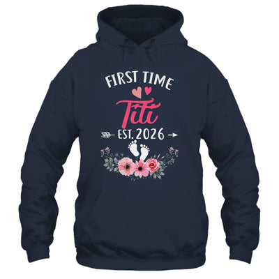 First Time Titi Promoted To Titi Est 2027 Mothers Day Shirt & Tank Top | siriusteestore