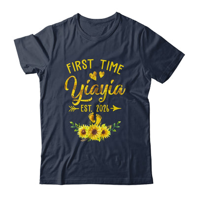 First Time Yiayia Est 2026 Sunflower Promoted To Yiayia Shirt & Tank Top | siriusteestore