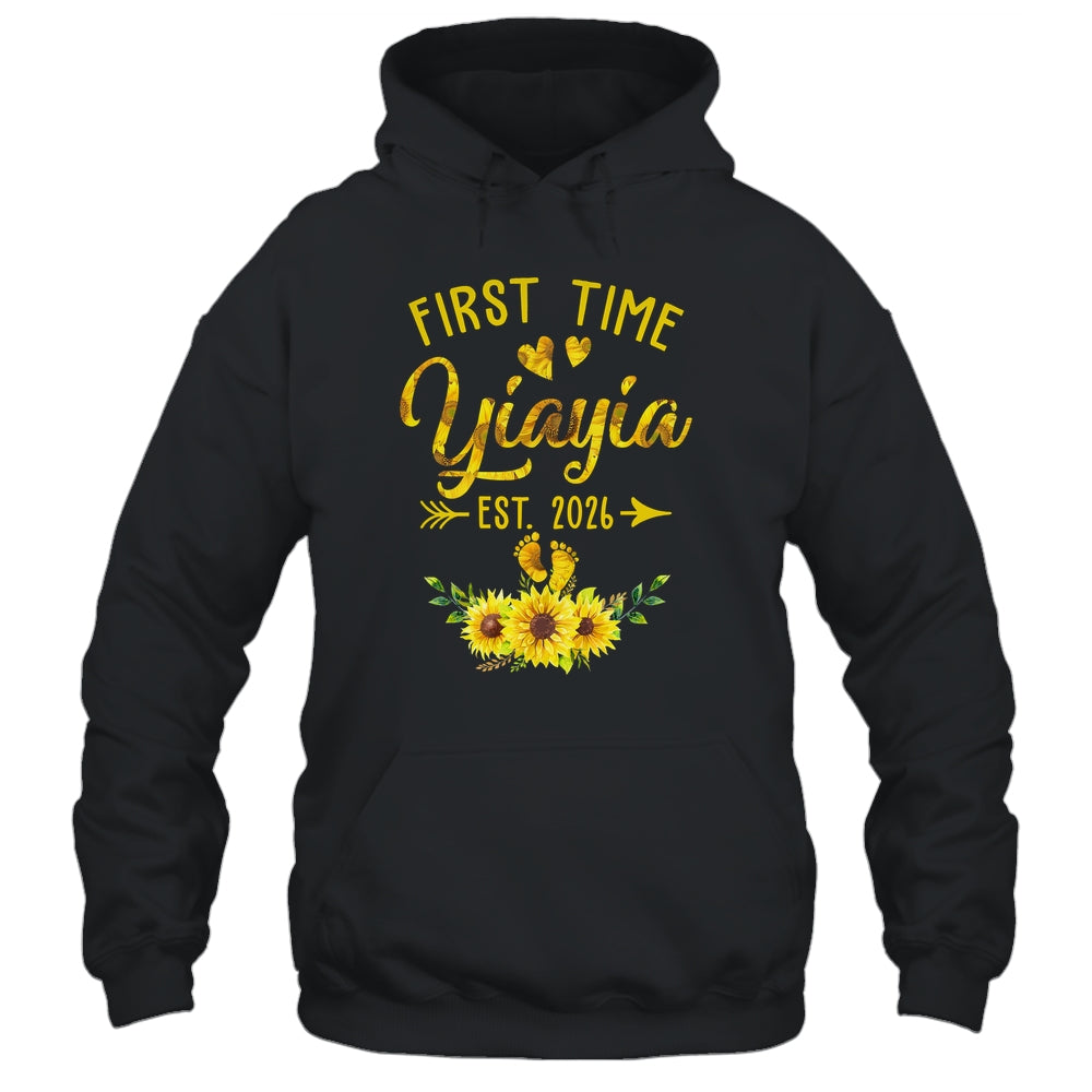 First Time Yiayia Est 2026 Sunflower Promoted To Yiayia Shirt & Tank Top | siriusteestore