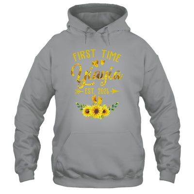 First Time Yiayia Est 2026 Sunflower Promoted To Yiayia Shirt & Tank Top | siriusteestore