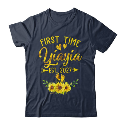 First Time Yiayia Est 2027 Sunflower Promoted To Yiayia Shirt & Tank Top | siriusteestore