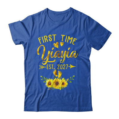First Time Yiayia Est 2027 Sunflower Promoted To Yiayia Shirt & Tank Top | siriusteestore