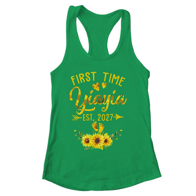 First Time Yiayia Est 2027 Sunflower Promoted To Yiayia Shirt & Tank Top | siriusteestore