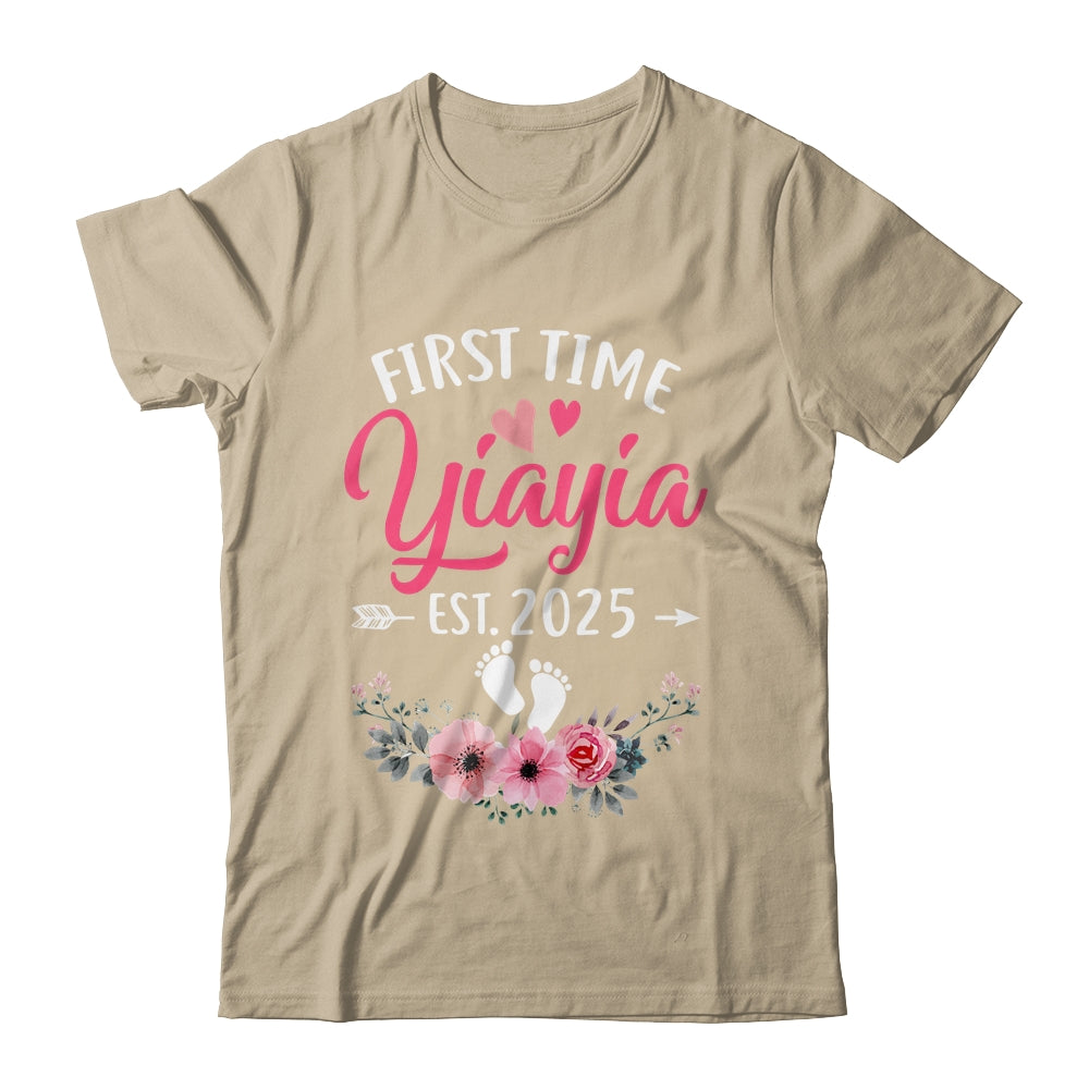 First Time Yiayia Promoted To Yiayia Est 2025 Mothers Day Shirt & Hoodie | siriusteestore
