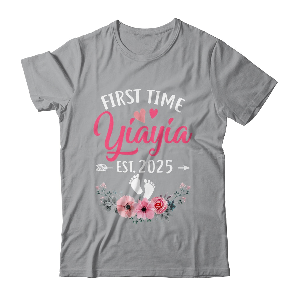 First Time Yiayia Promoted To Yiayia Est 2025 Mothers Day Shirt & Hoodie | siriusteestore