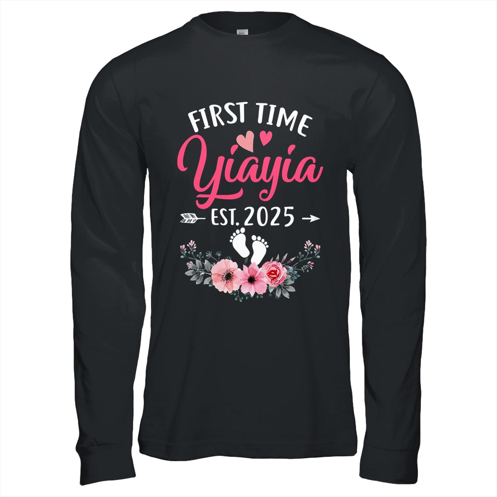 First Time Yiayia Promoted To Yiayia Est 2025 Mothers Day Shirt & Hoodie | siriusteestore