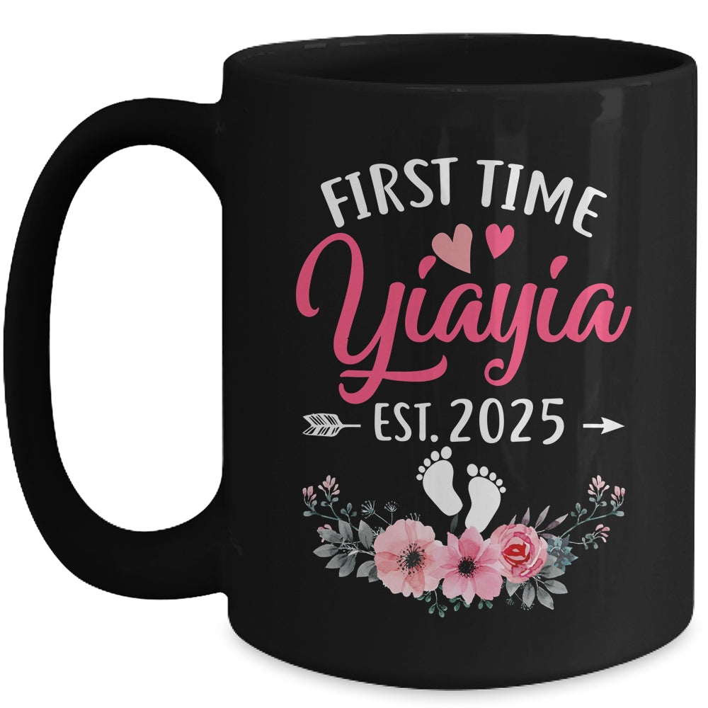 First Time Yiayia Promoted To Yiayia Est 2025 Mothers Day Mug | siriusteestore