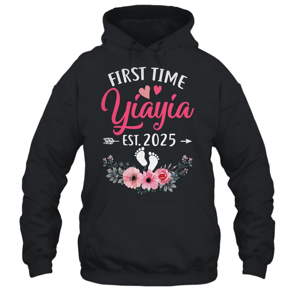First Time Yiayia Promoted To Yiayia Est 2025 Mothers Day Shirt & Hoodie | siriusteestore