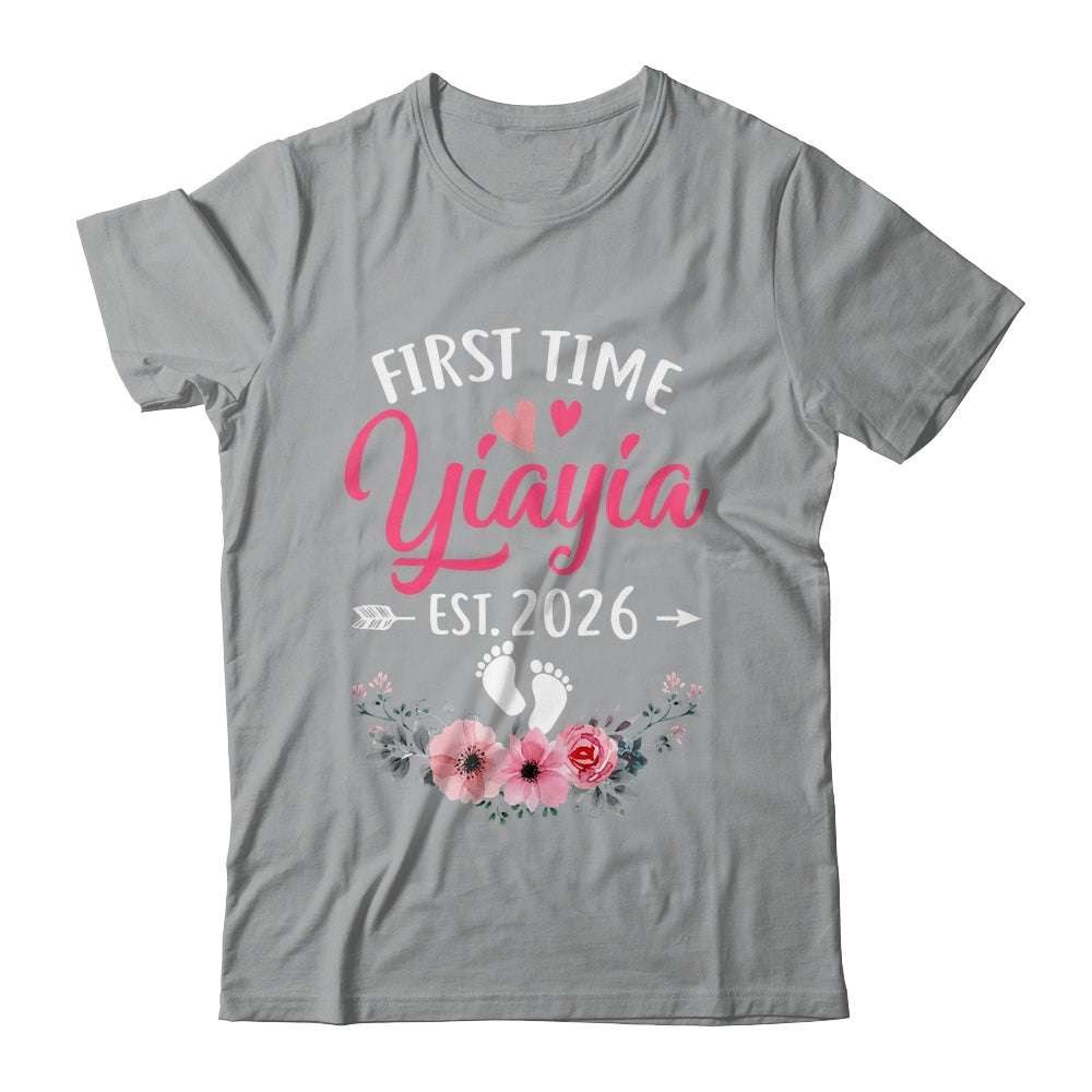First Time Yiayia Promoted To Yiayia Est 2027 Mothers Day Shirt & Tank Top | siriusteestore