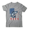 Fishing American Flag Vintage USA Bass Fisherman Shirt & Hoodie | siriusteestore