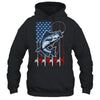 Fishing American Flag Vintage USA Bass Fisherman Shirt & Hoodie | siriusteestore