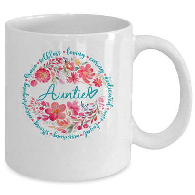 Floral Auntie Mothers Day Gardener Cute Wildflowers Women Mug | siriusteestore