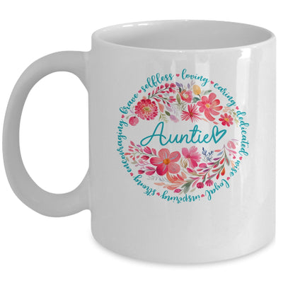 Floral Auntie Mothers Day Gardener Cute Wildflowers Women Mug | siriusteestore
