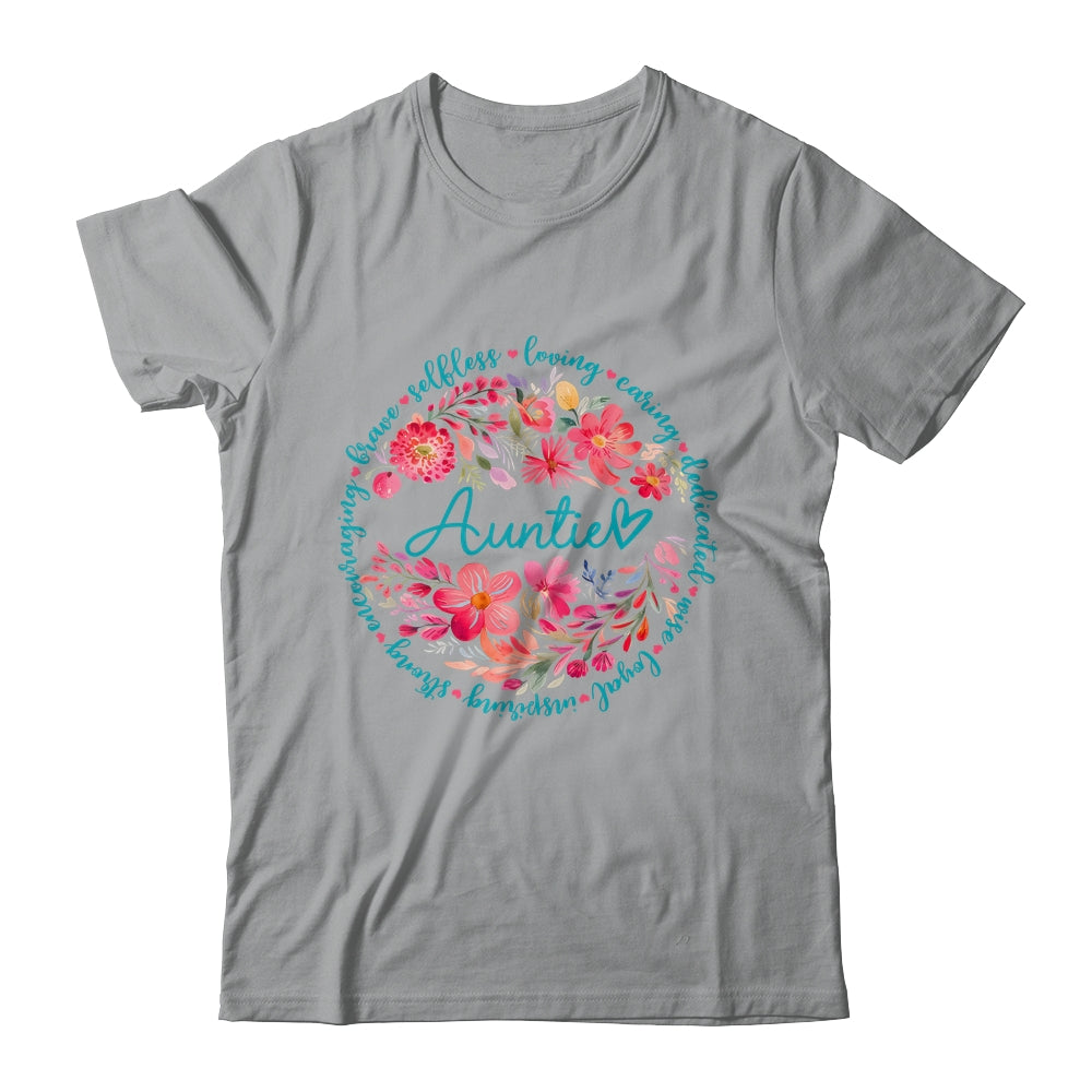 Floral Auntie Mothers Day Gardener Cute Wildflowers Women Shirt & Tank Top | siriusteestore