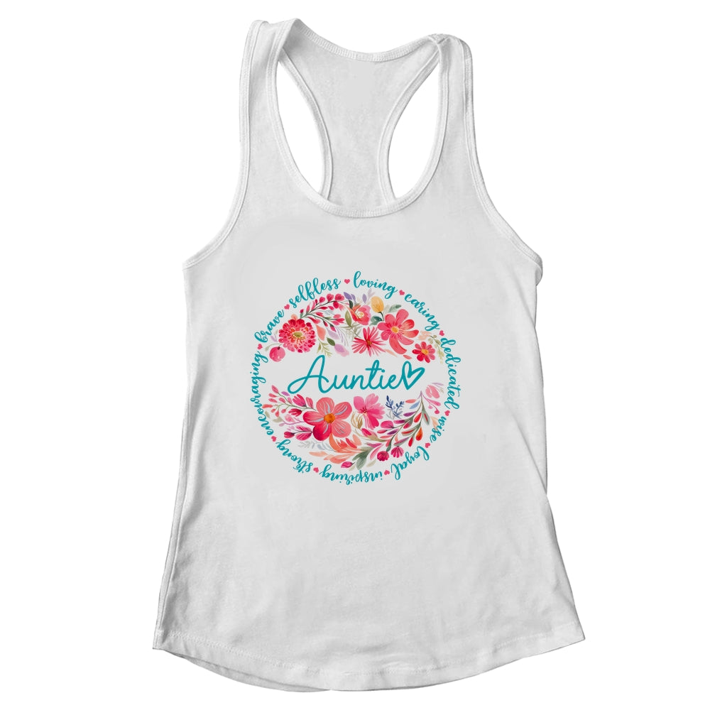 Floral Auntie Mothers Day Gardener Cute Wildflowers Women Shirt & Tank Top | siriusteestore