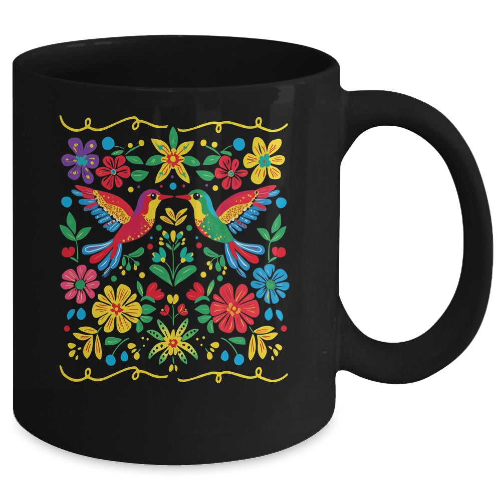 Floral Bird Otomi Mexican Style Mexicano Mexicana Mug | siriusteestore