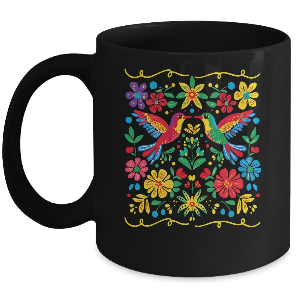 Floral Bird Otomi Mexican Style Mexicano Mexicana Mug | siriusteestore