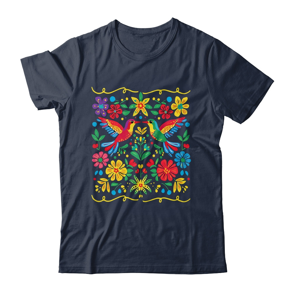 Floral Bird Otomi Mexican Style Mexicano Mexicana Shirt & Hoodie | siriusteestore