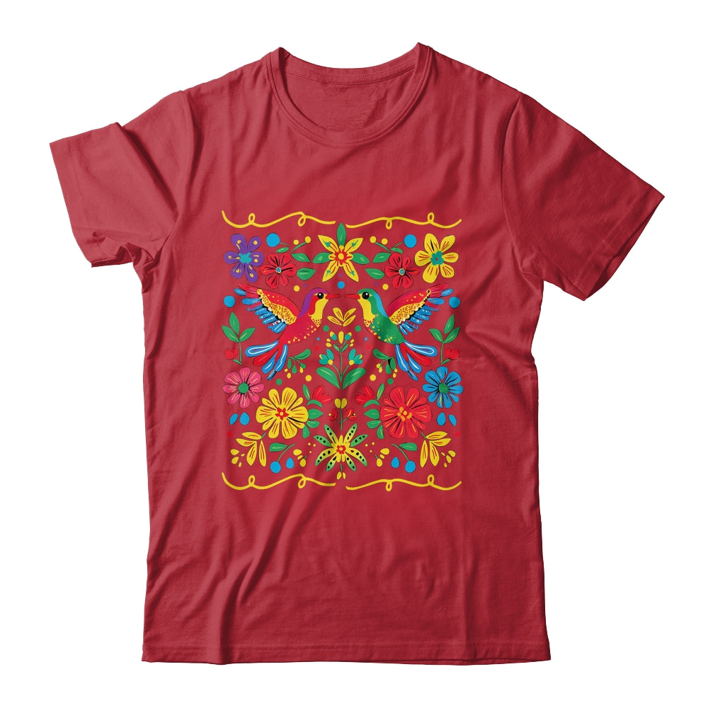 Floral Bird Otomi Mexican Style Mexicano Mexicana Shirt & Hoodie | siriusteestore