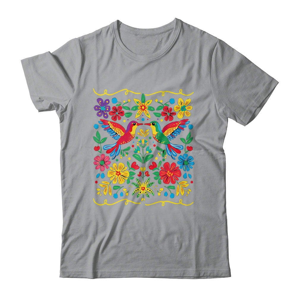 Floral Bird Otomi Mexican Style Mexicano Mexicana Shirt & Hoodie | siriusteestore