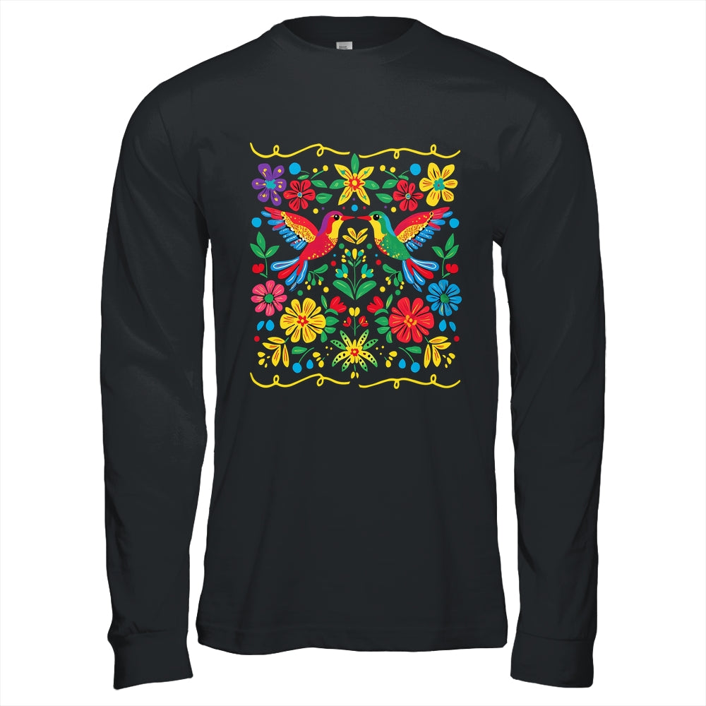 Floral Bird Otomi Mexican Style Mexicano Mexicana Shirt & Hoodie | siriusteestore