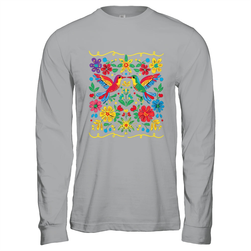 Floral Bird Otomi Mexican Style Mexicano Mexicana Shirt & Hoodie | siriusteestore