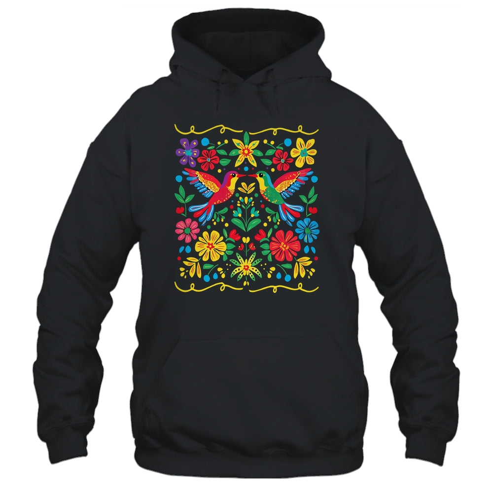 Floral Bird Otomi Mexican Style Mexicano Mexicana Shirt & Hoodie | siriusteestore