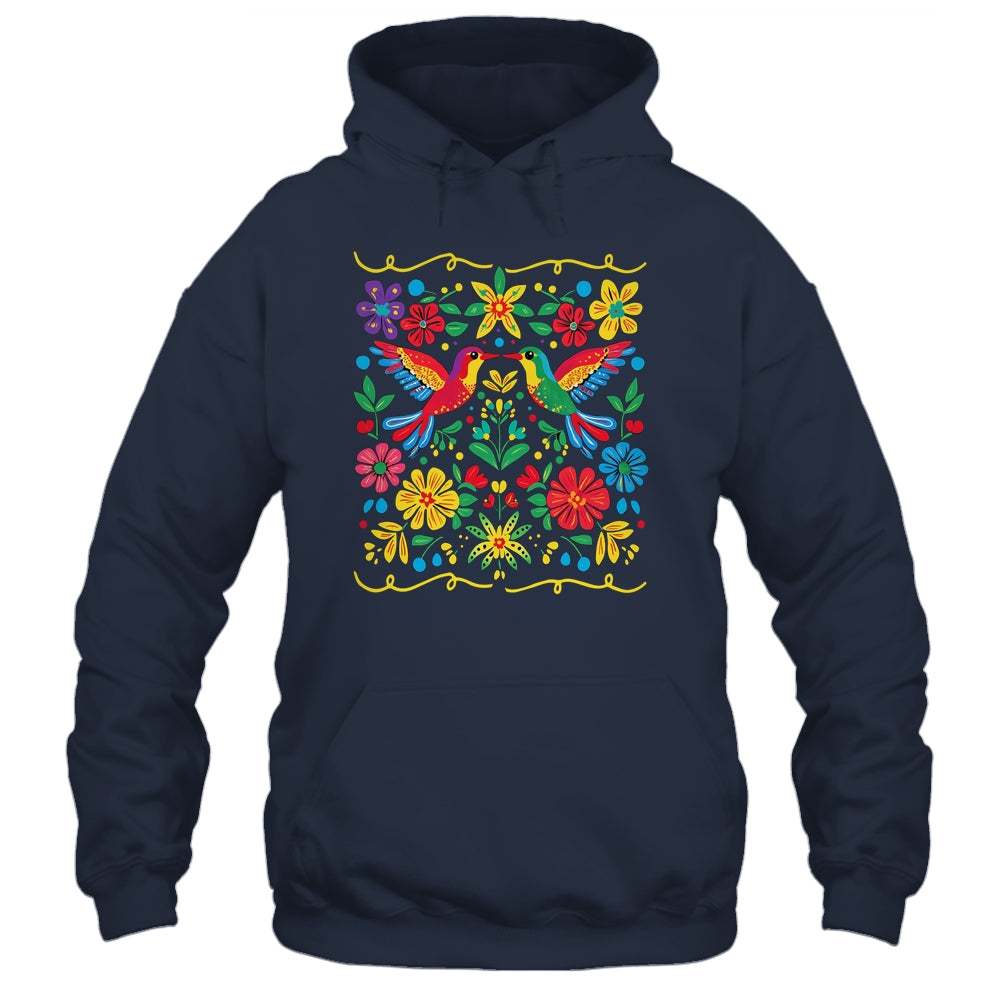 Floral Bird Otomi Mexican Style Mexicano Mexicana Shirt & Hoodie | siriusteestore