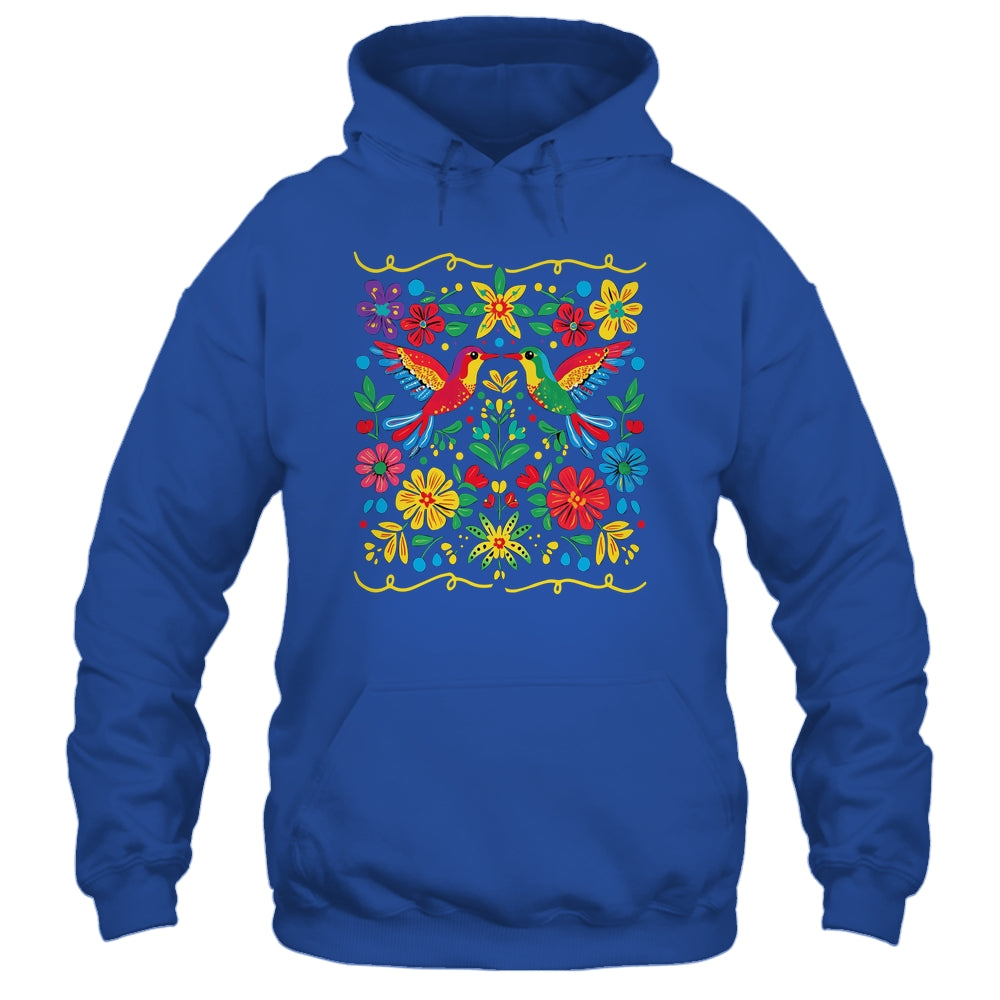 Floral Bird Otomi Mexican Style Mexicano Mexicana Shirt & Hoodie | siriusteestore