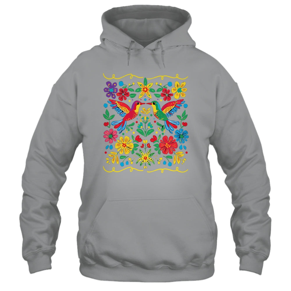 Floral Bird Otomi Mexican Style Mexicano Mexicana Shirt & Hoodie | siriusteestore