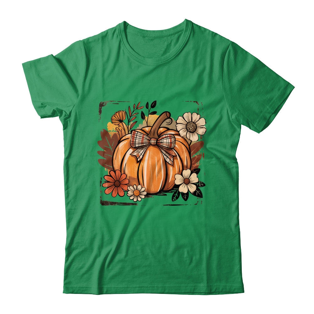 Floral Fall Pumpki Boho Pumpkin Coquette Vintage Autumn Shirt & Sweatshirt | siriusteestore