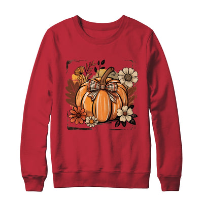Floral Fall Pumpki Boho Pumpkin Coquette Vintage Autumn Shirt & Sweatshirt | siriusteestore