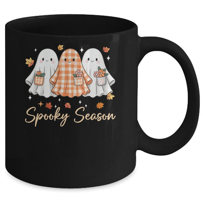 Floral Ghost Patchwork Fall Autumn Spooky Season Halloween Mug | siriusteestore