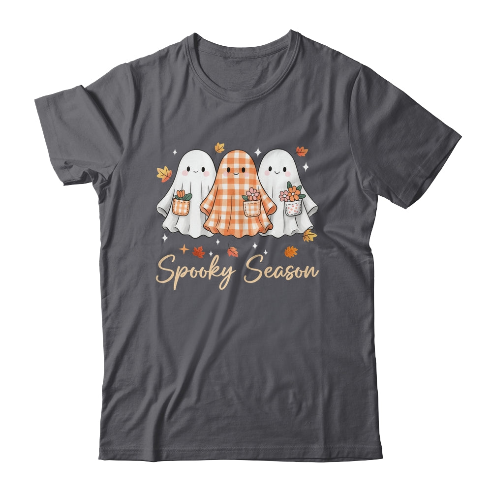 Floral Ghost Patchwork Fall Autumn Spooky Season Halloween Shirt & Sweatshirt | siriusteestore